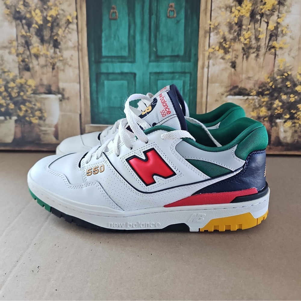 New Balance 550 'Oak Green Leaf Red' Sneakers Shoes size 10